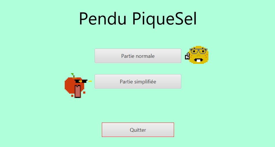 Aperçu jeu de pendu
